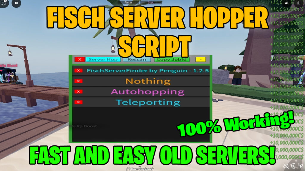 Fisch Server Hopping Script Pastebin! (Get Old Servers instantly) | INFINITE MONEY DUPE! (WORKING!)