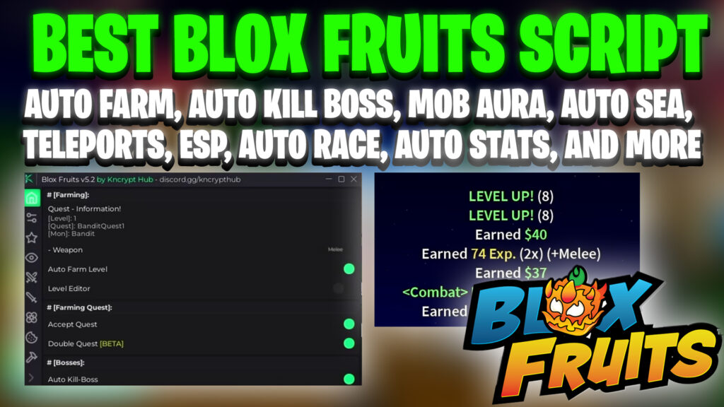 [BEST] BLOX FRUITS SCRIPT GUI 🎄 | NO KEY, AUTO FARM | MOBILE AND SOLARA SUPPORT | PASTEBIN 2025